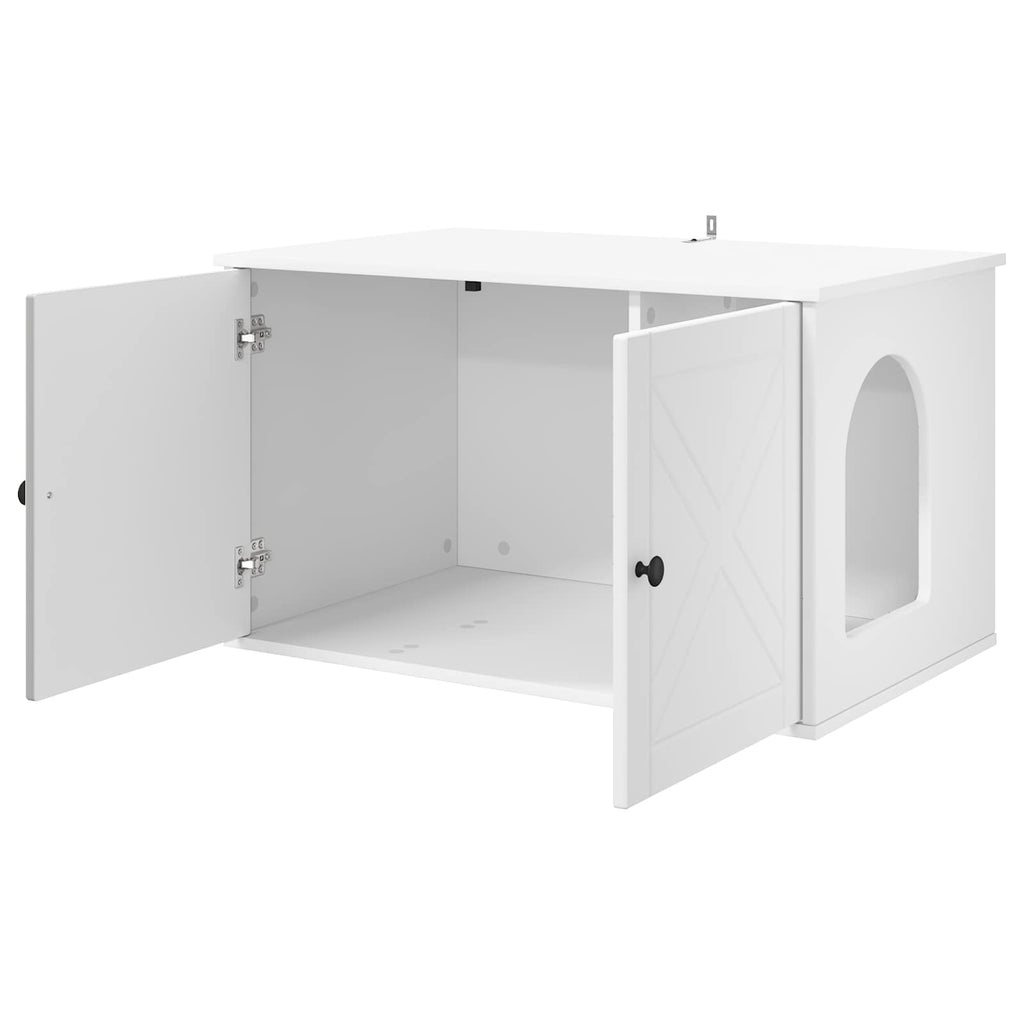 vidaXL Koty Dom Biały 85 x 55 x 50,5 cm Materiał drewnopochodny