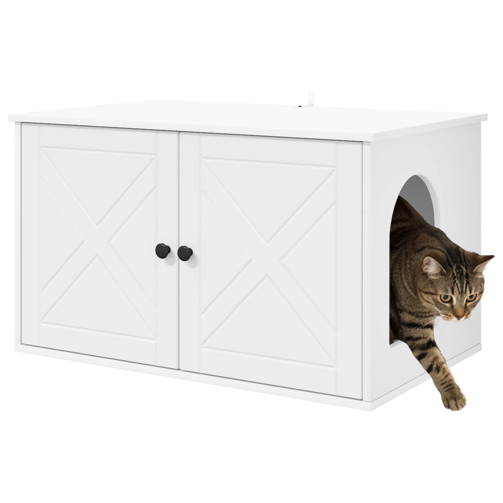 vidaXL Koty Dom Biały 85 x 55 x 50,5 cm Materiał drewnopochodny