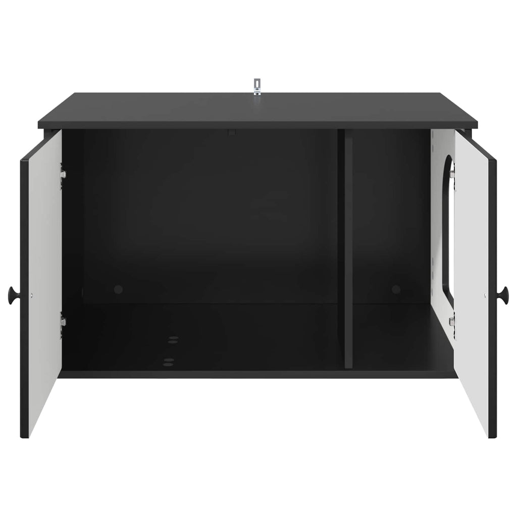 vidaXL Koty Dom Czarny 85 x 55 x 50,5 cm Materiał drewnopochodny