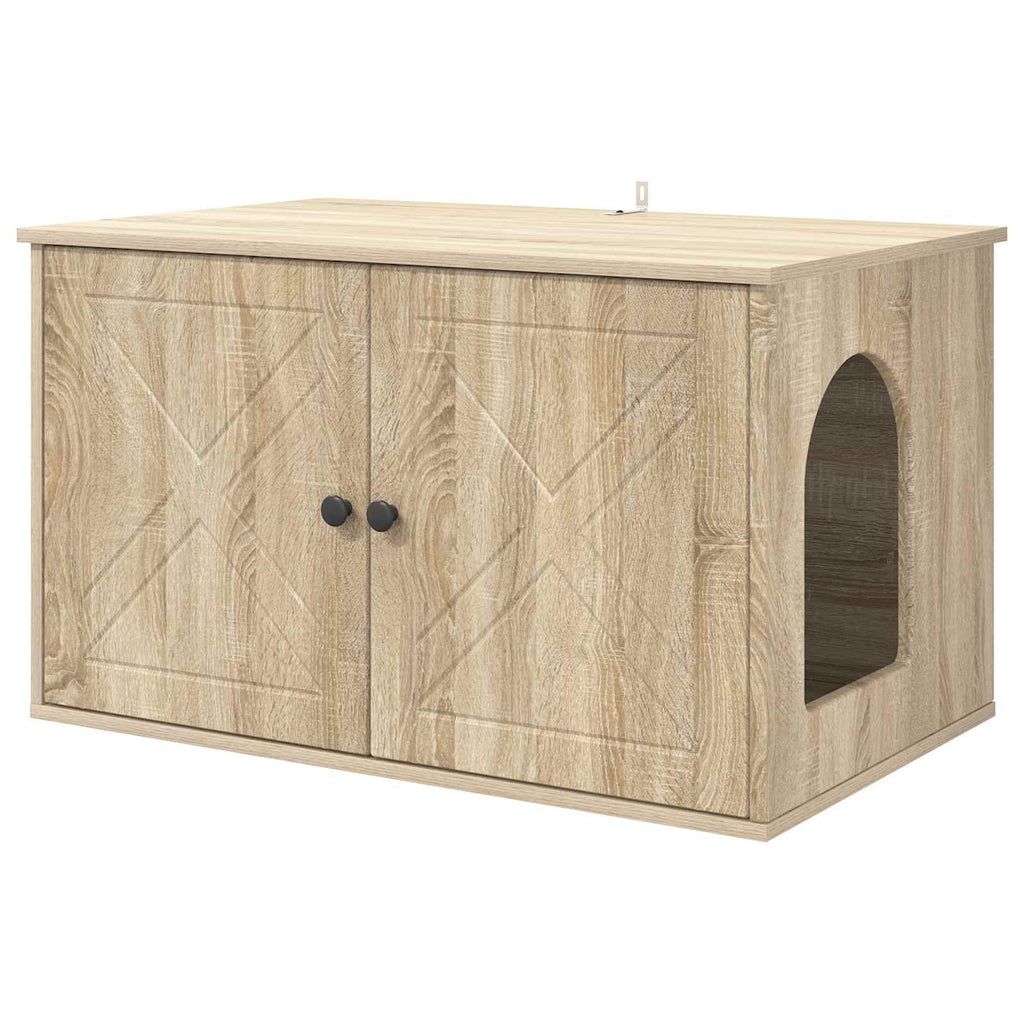 vidaXL Koty Dom Sonoma 85 x 55 x 50,5 cm Materiał drewnopochodny