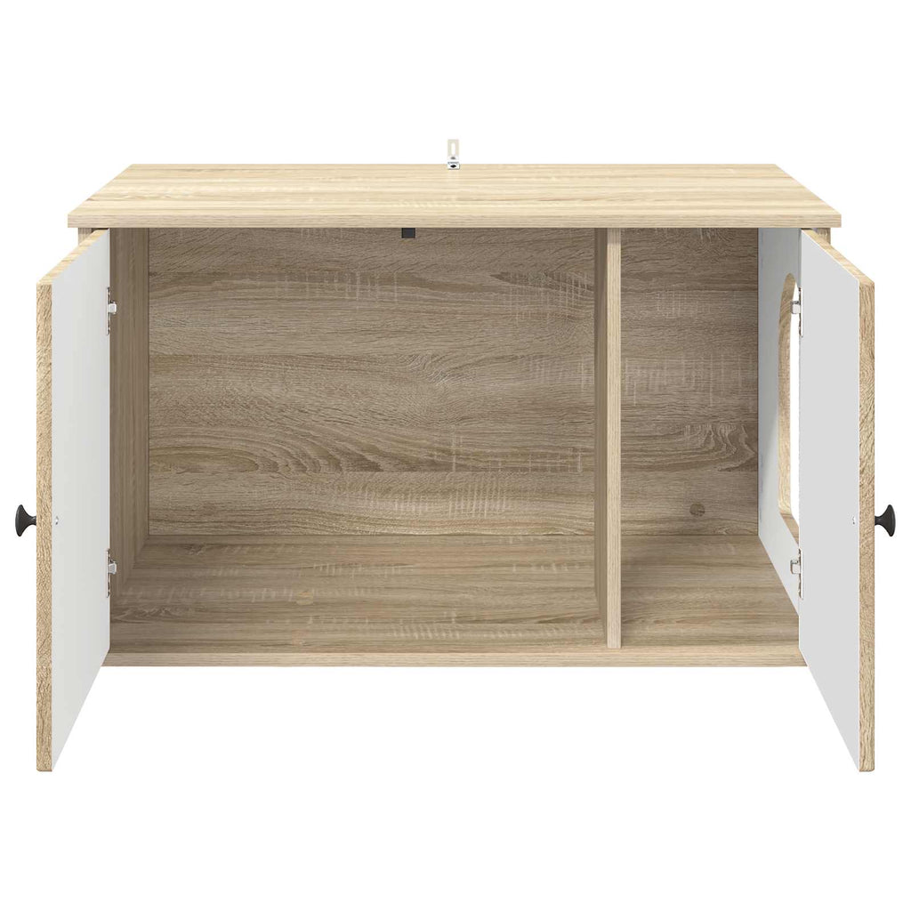 vidaXL Koty Dom Sonoma 85 x 55 x 50,5 cm Materiał drewnopochodny