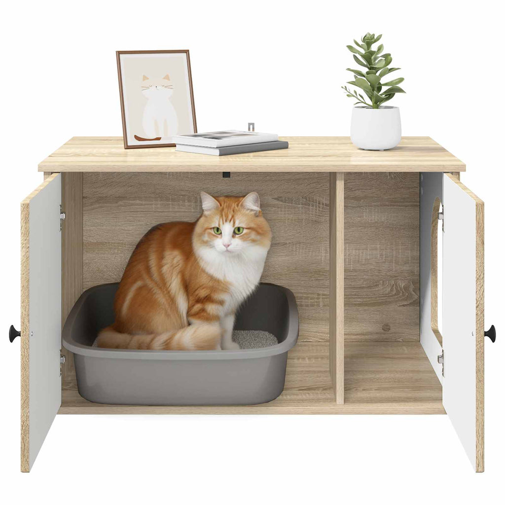 vidaXL Koty Dom Sonoma 85 x 55 x 50,5 cm Materiał drewnopochodny