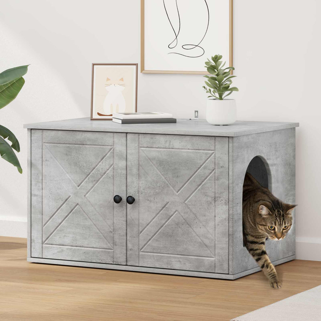 vidaXL Koty Dom Betonowy 85 x 55 x 50 cm Materiał drewnopochodny