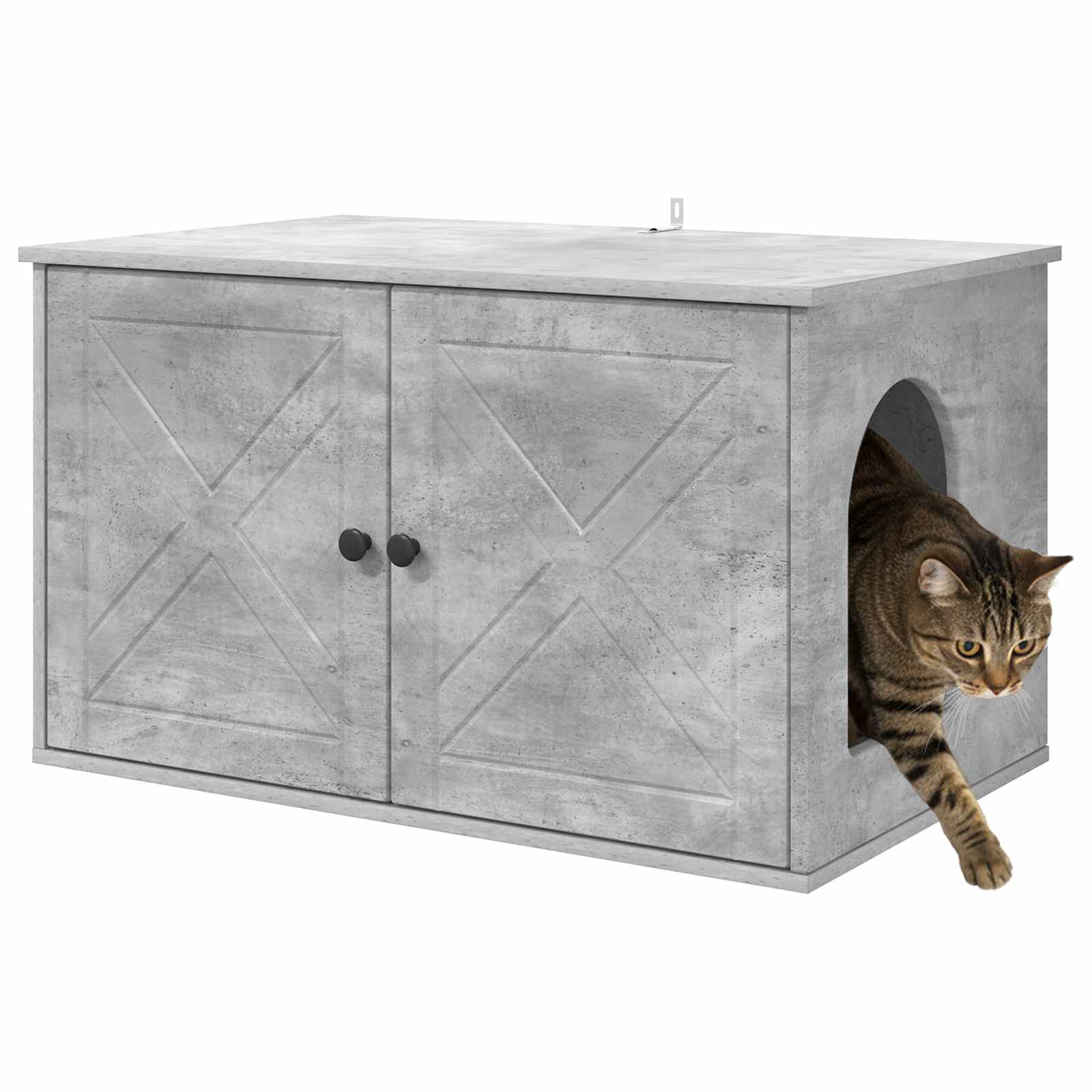 vidaXL Koty Dom Betonowy 85 x 55 x 50 cm Materiał drewnopochodny