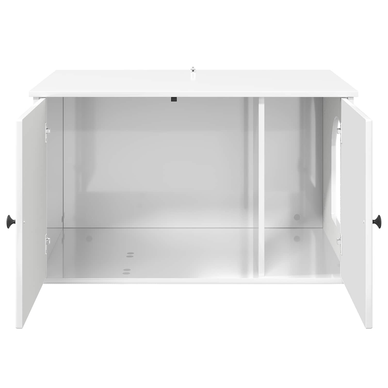 vidaXL Koty Dom Błyszcząca biel 85 x 55 x 50 cm