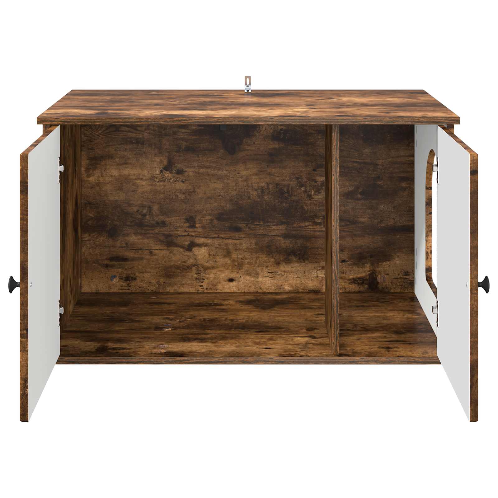 vidaXL Koty Dom Dąb wędzony 85 x 55 x 50 cm Materiał drewnopochodny