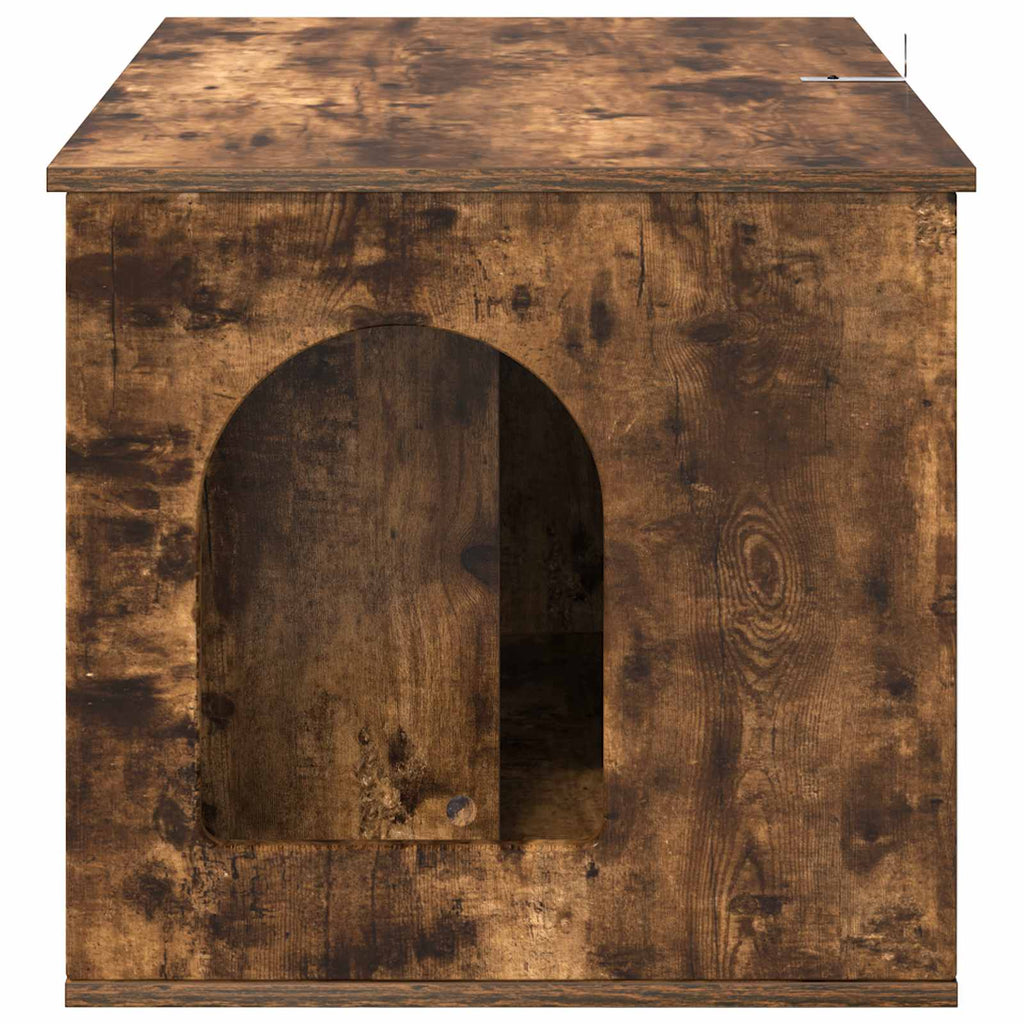 vidaXL Koty Dom Dąb wędzony 85 x 55 x 50 cm Materiał drewnopochodny