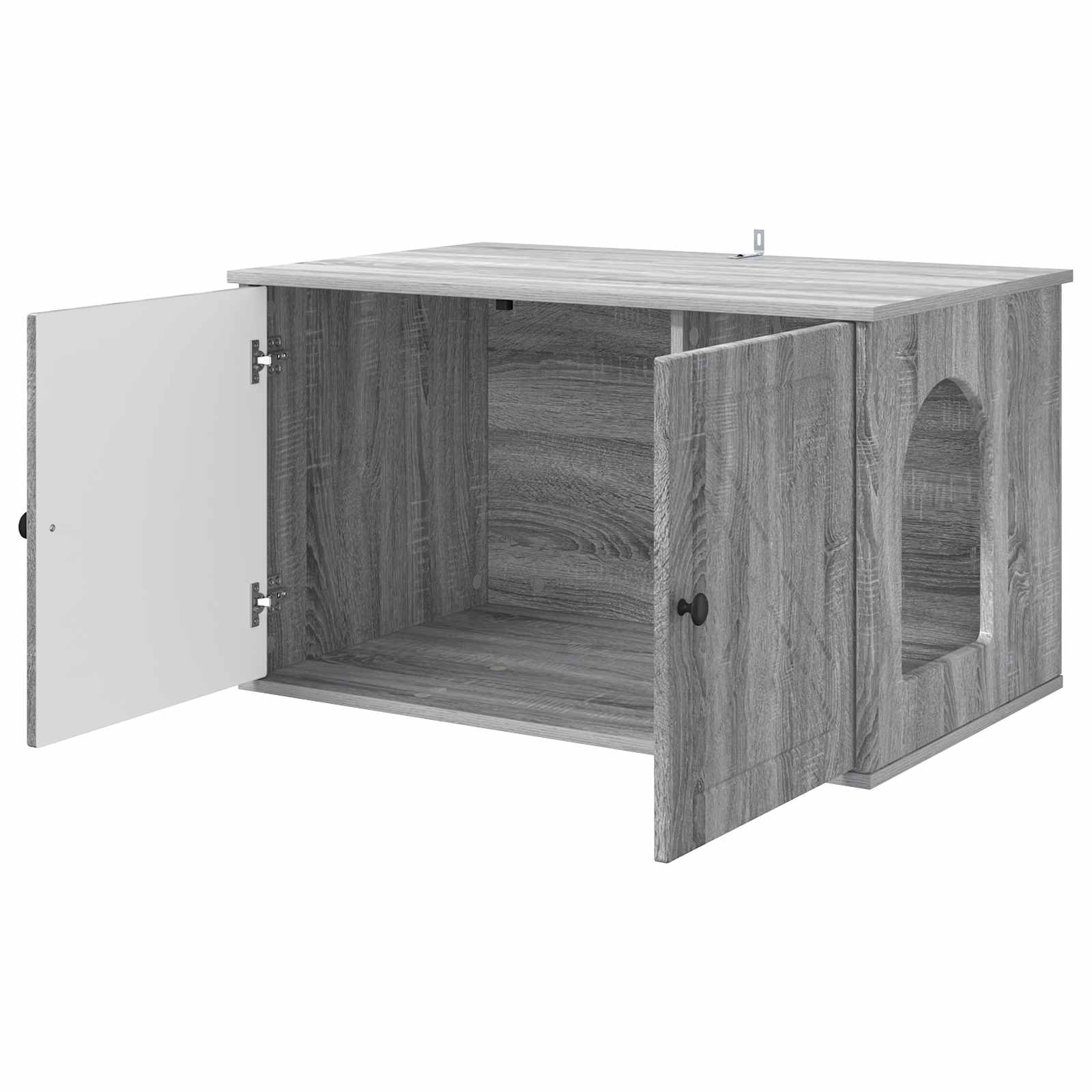 vidaXL Koty Dom Szary Sonoma 85 x 55 x 50 cm Materiał drewnopochodny