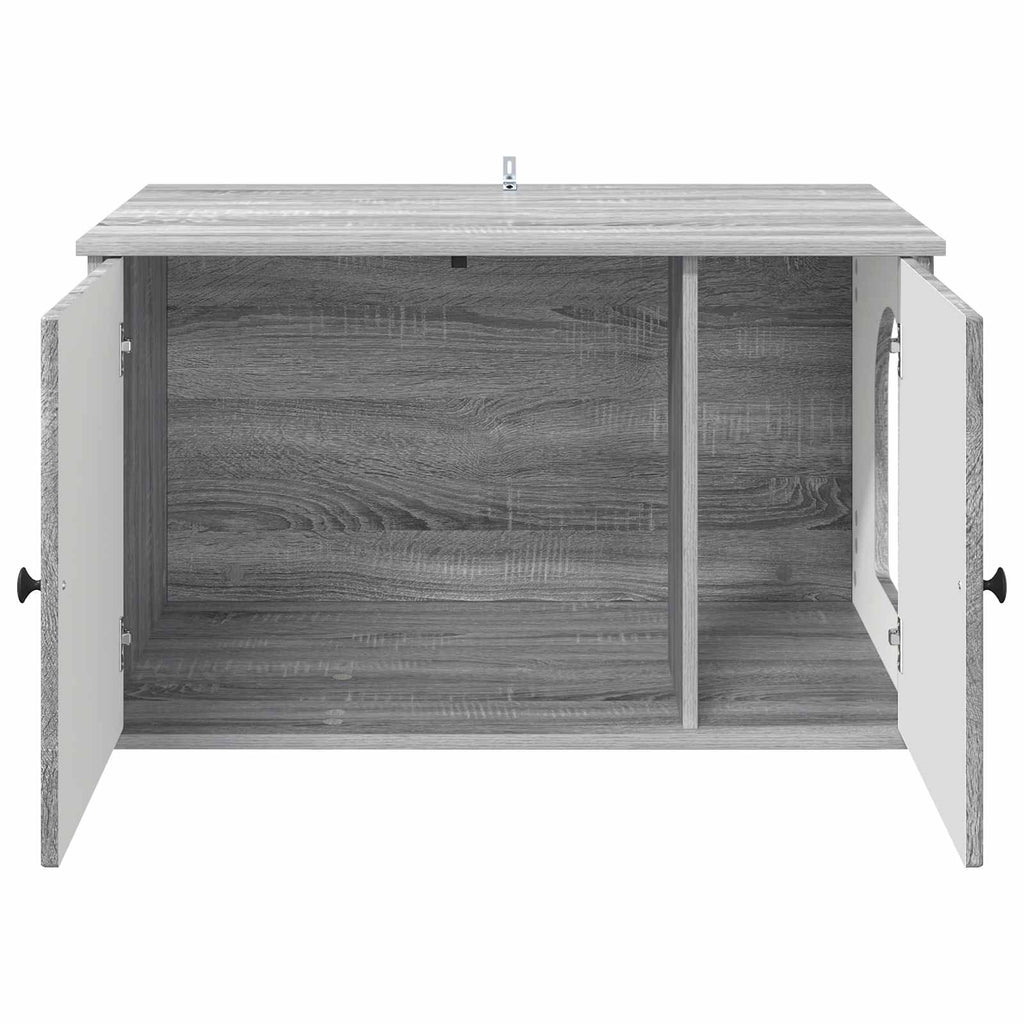 vidaXL Koty Dom Szary Sonoma 85 x 55 x 50 cm Materiał drewnopochodny