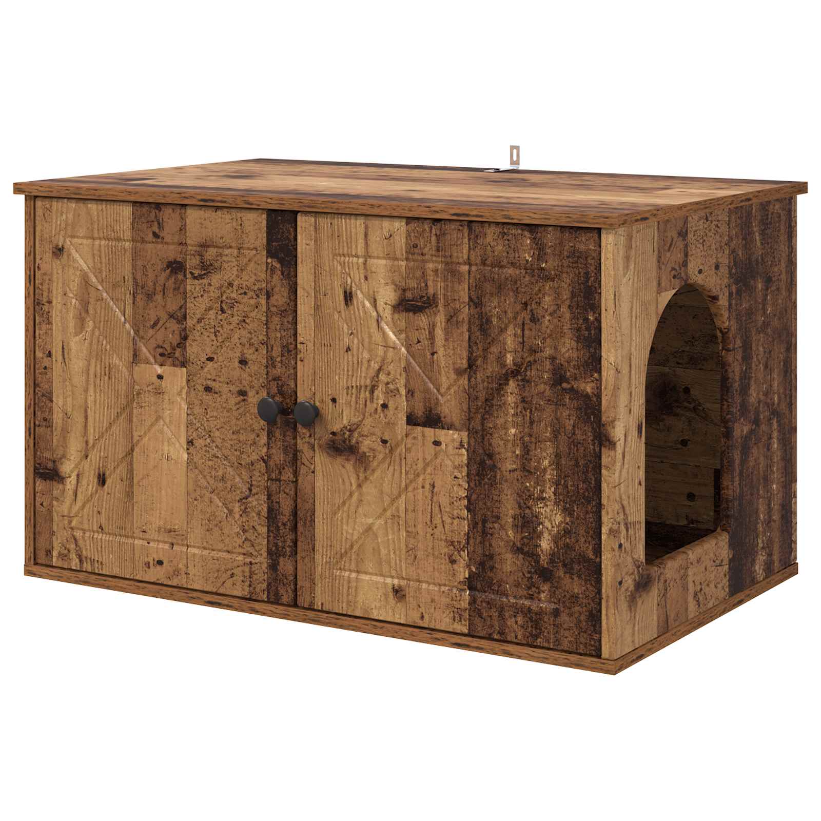 vidaXL Koty Dom Stare drewno 85 x 55 x 50 cm Materiał drewnopochodny