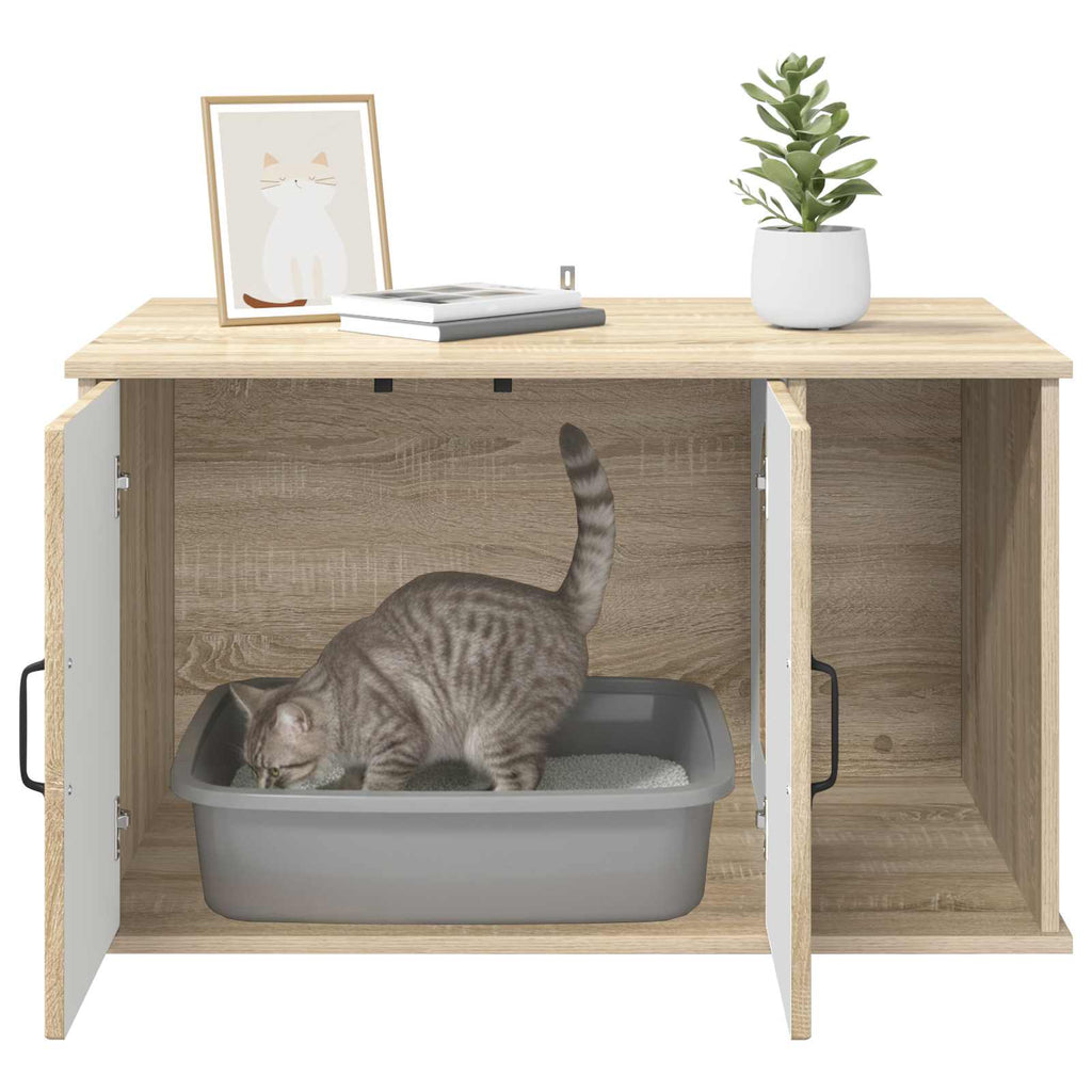 vidaXL Koty Dom Sonoma 85 x 55 x 50 cm Materiał drewnopochodny