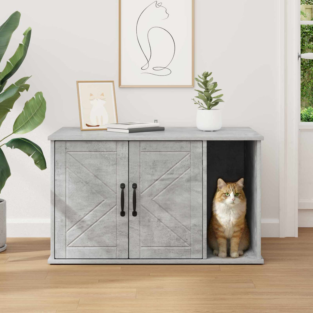 vidaXL Koty Dom Betonowy 85 x 55 x 50 cm Materiał drewnopochodny