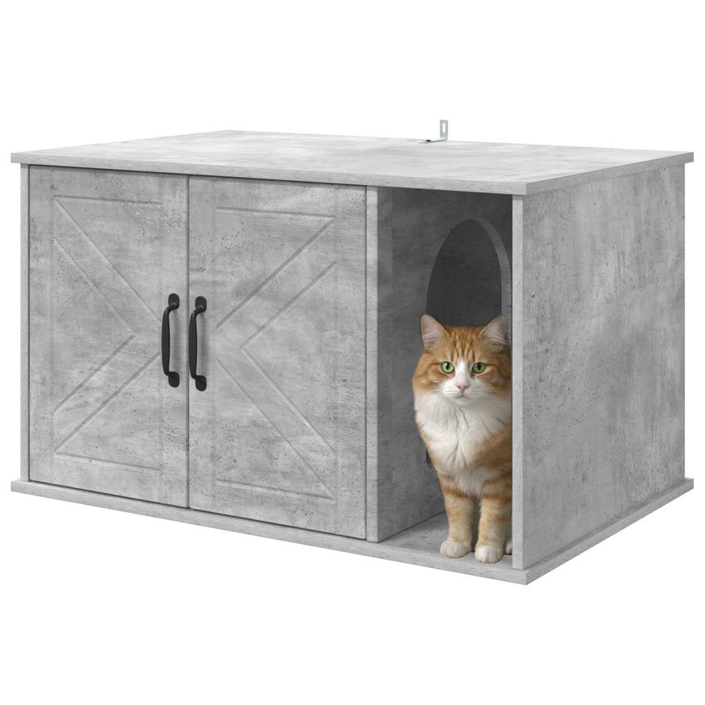 vidaXL Koty Dom Betonowy 85 x 55 x 50 cm Materiał drewnopochodny