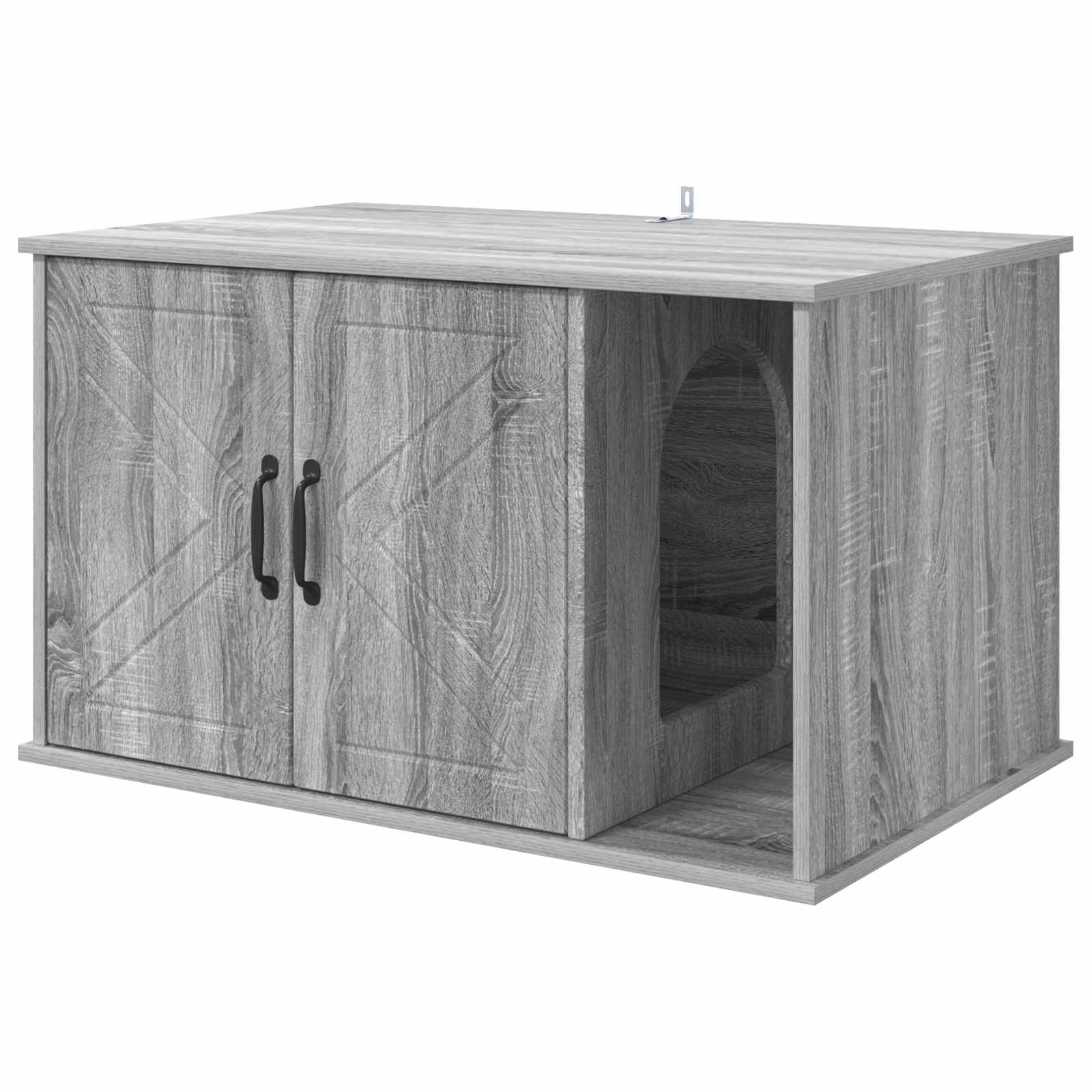 vidaXL Koty Dom Szary Sonoma 85 x 55 x 50 cm Materiał drewnopochodny