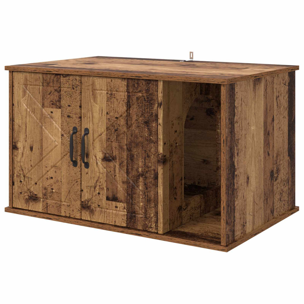 vidaXL Koty Dom Stare drewno 85 x 55 x 50 cm Materiał drewnopochodny