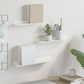 vidaXL Półka wisząca 3 pcs Biały 40 x 9 x 2,5 cm Stal
