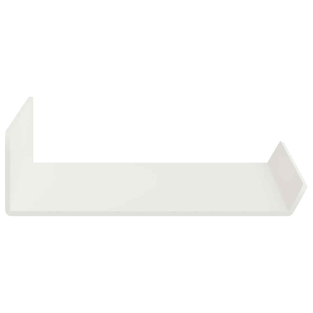 vidaXL Półka wisząca 3 pcs Biały 40 x 9 x 2,5 cm Stal