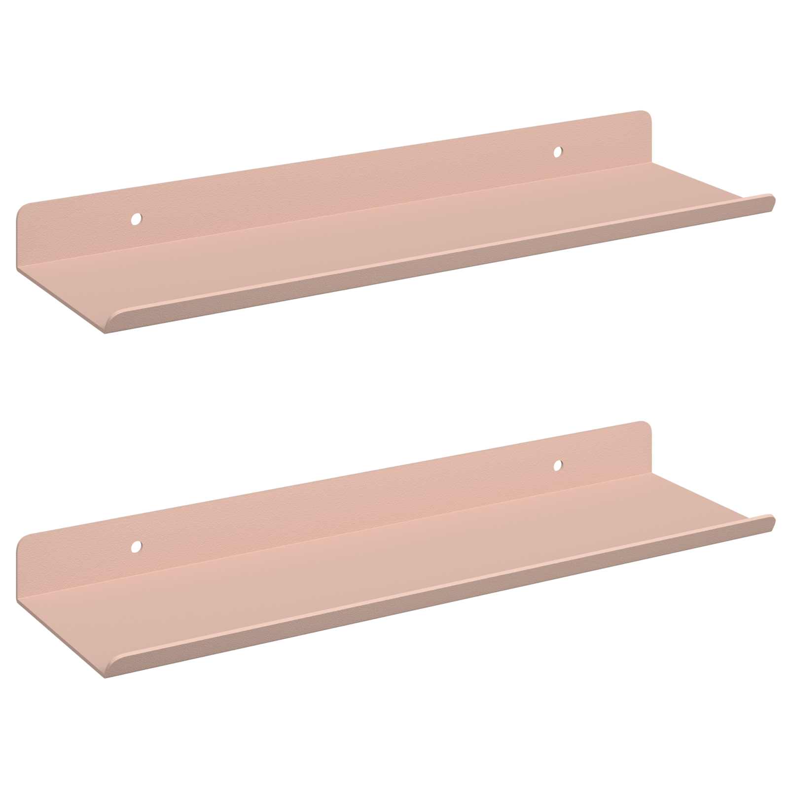 vidaXL Półka wisząca 2 pcs Różowy 30 x 9 x 2,5 cm Stal