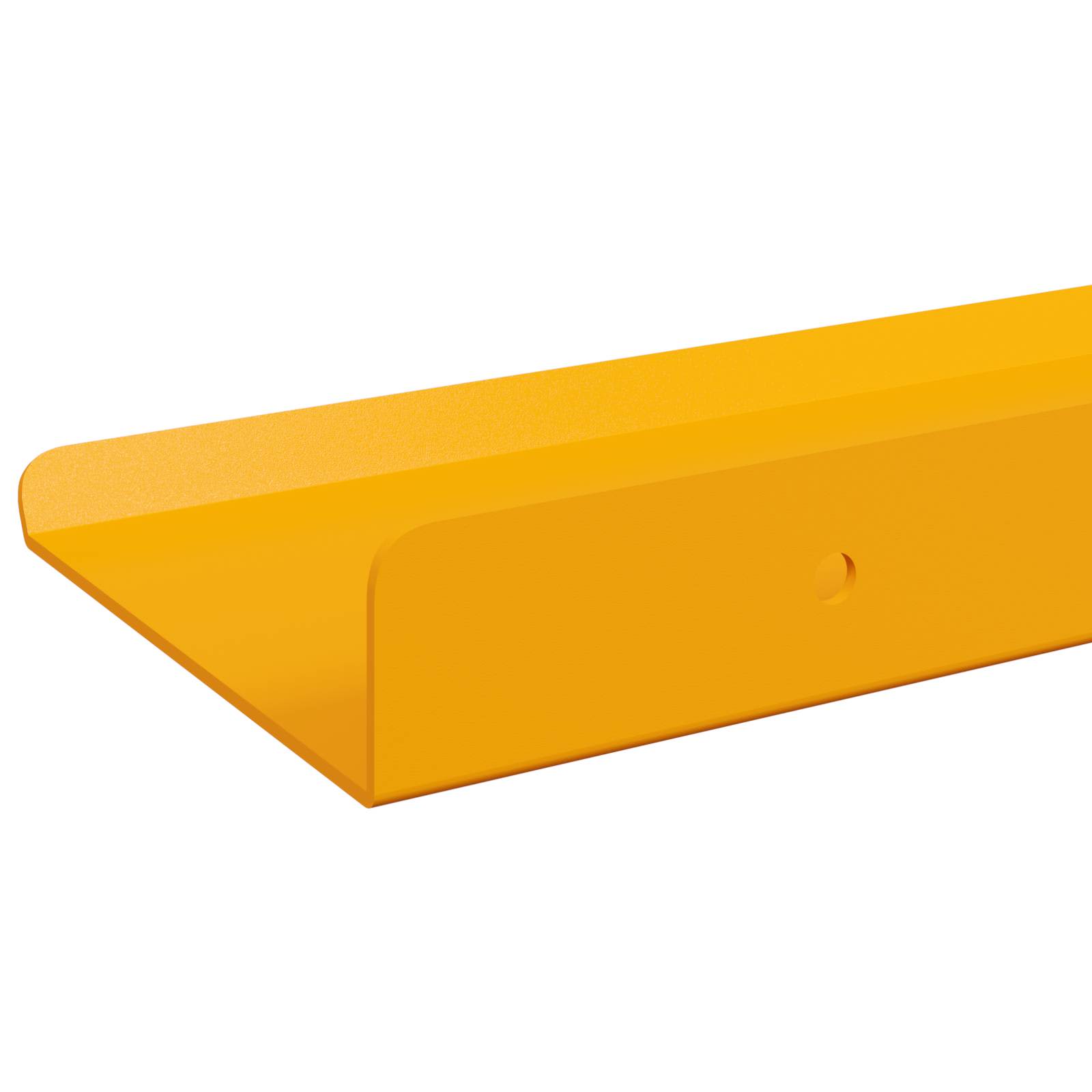 vidaXL Półka wisząca 4 pcs Musztardowy Żółty 30 x 9 x 2,5 cm Stal
