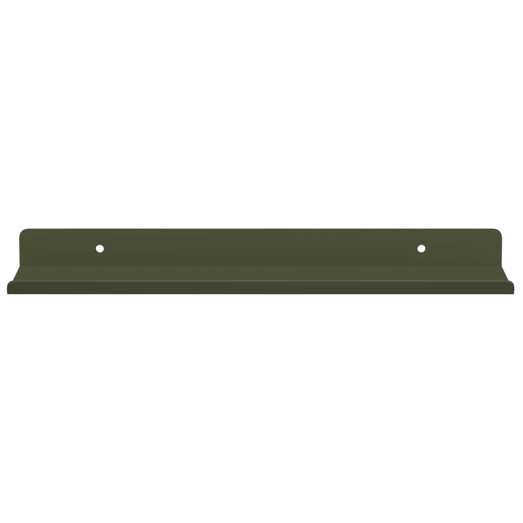 vidaXL Półka wisząca 2 pcs Zielony oliwkowy 30 x 9 x 2,5 cm Stal