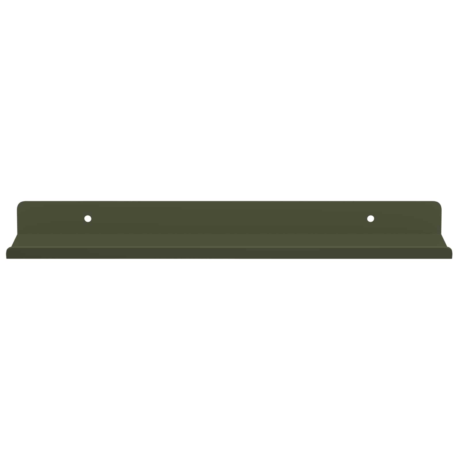 vidaXL Półka wisząca 2 pcs Zielony oliwkowy 30 x 9 x 2,5 cm Stal