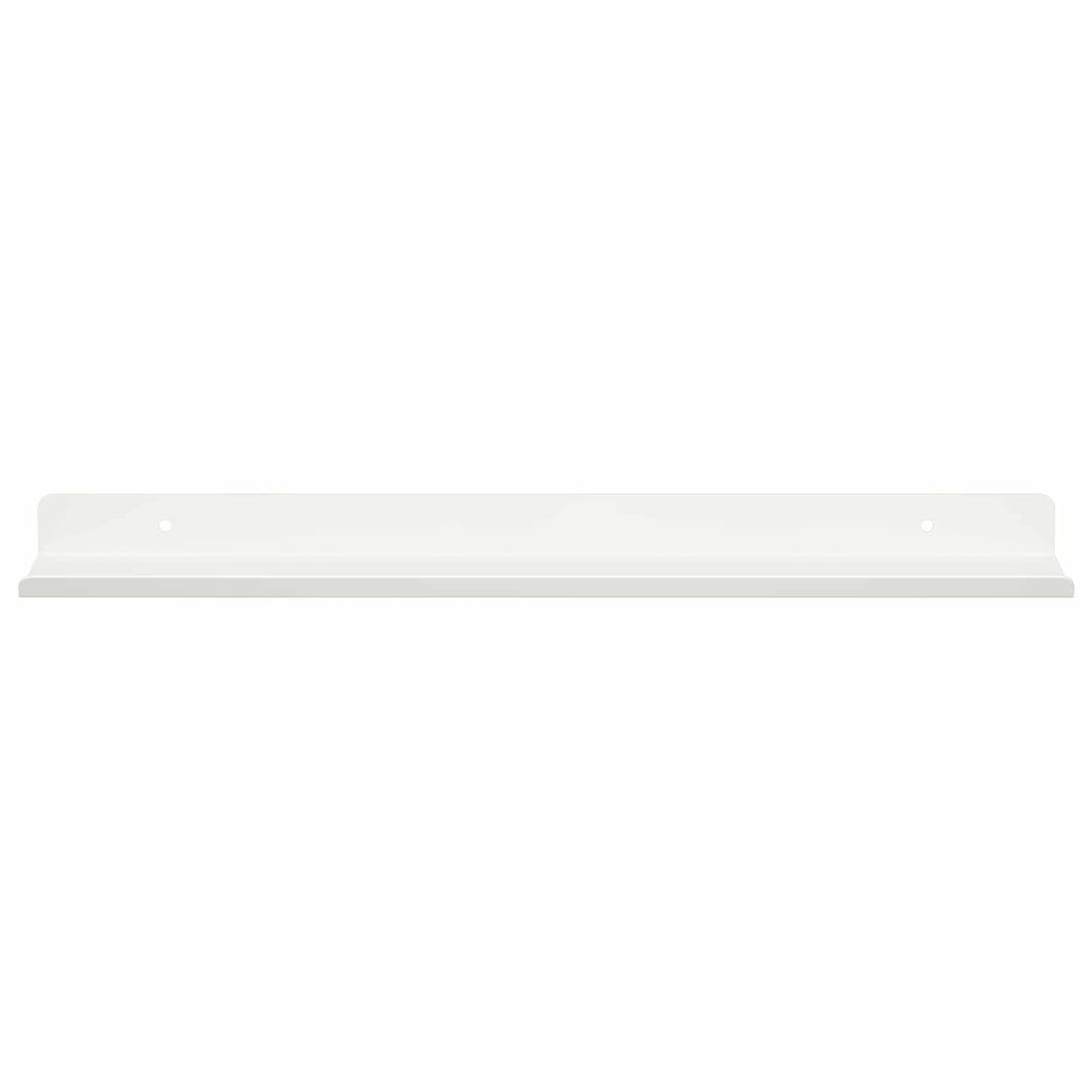 vidaXL Półka wisząca 2 pcs Biały 40 x 8,5 x 2,5 cm Stal