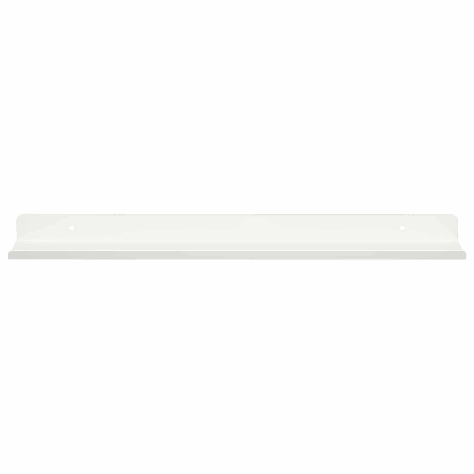 vidaXL Półka wisząca 2 pcs Biały 40 x 8,5 x 2,5 cm Stal