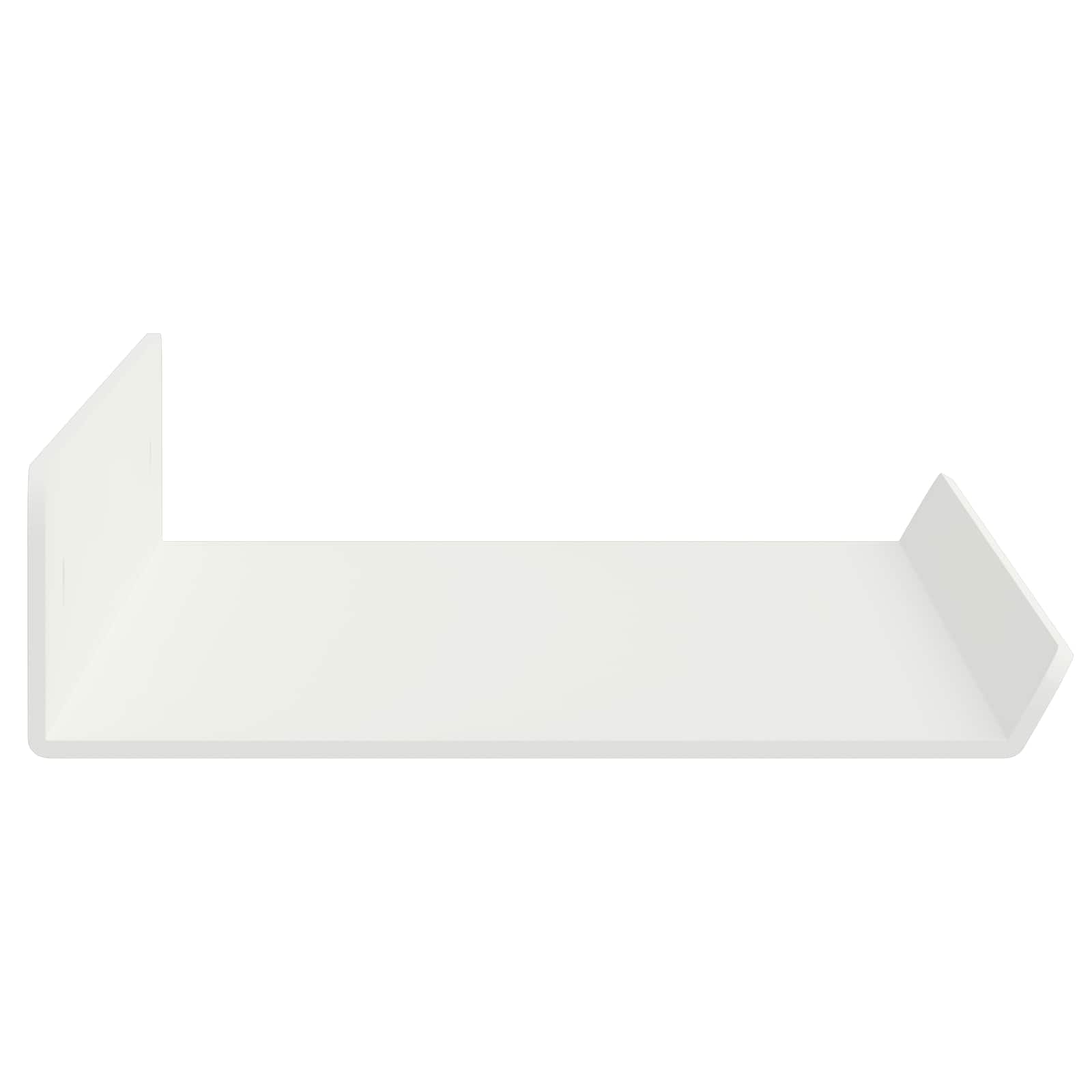 vidaXL Półka wisząca 2 pcs Biały 40 x 8,5 x 2,5 cm Stal