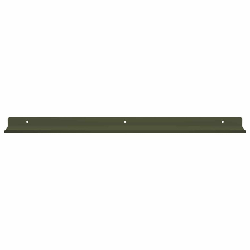 vidaXL Półka wisząca 2 pcs Zielony oliwkowy 60 x 8,5 x 2,5 cm Stal