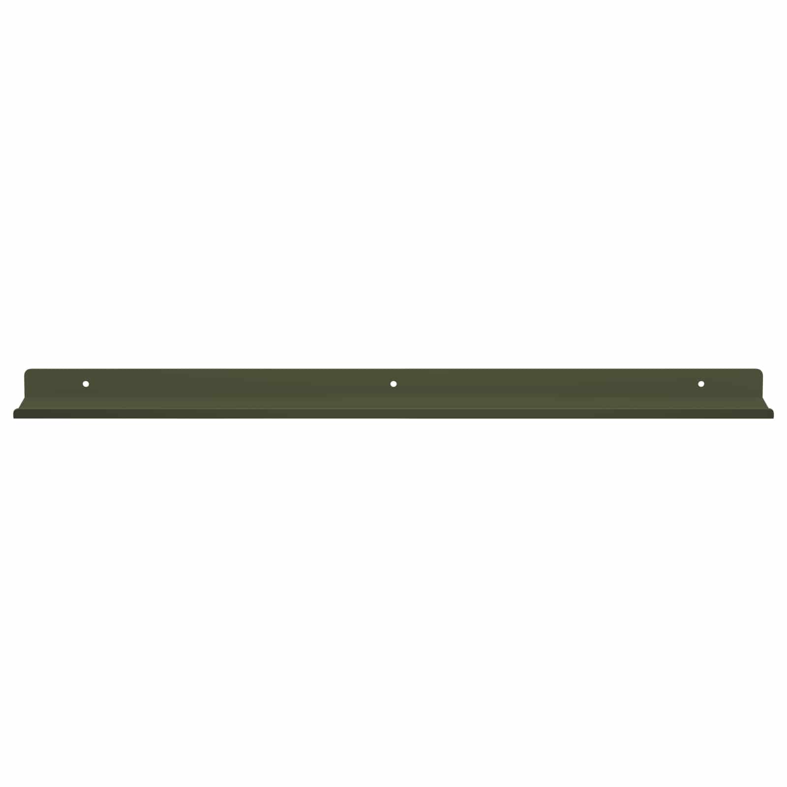 vidaXL Półka wisząca 2 pcs Zielony oliwkowy 60 x 8,5 x 2,5 cm Stal