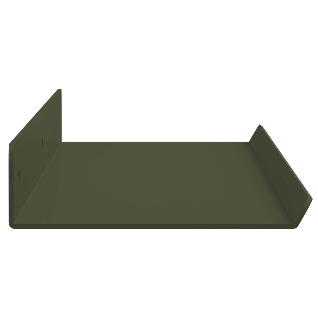 vidaXL Półka wisząca 2 pcs Zielony oliwkowy 60 x 8,5 x 2,5 cm Stal
