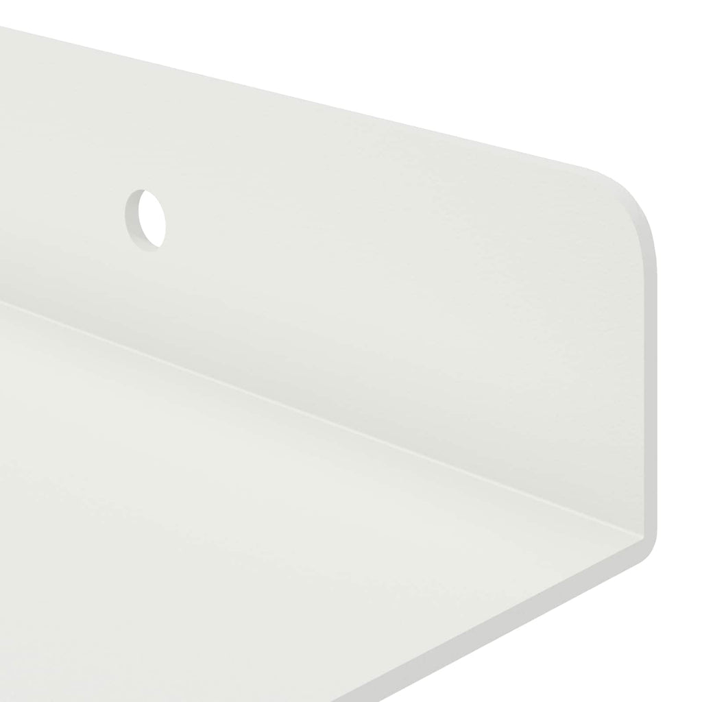 vidaXL Półka wisząca 2 szt. Biały 60 x 8,5 x 2,5 cm Stal
