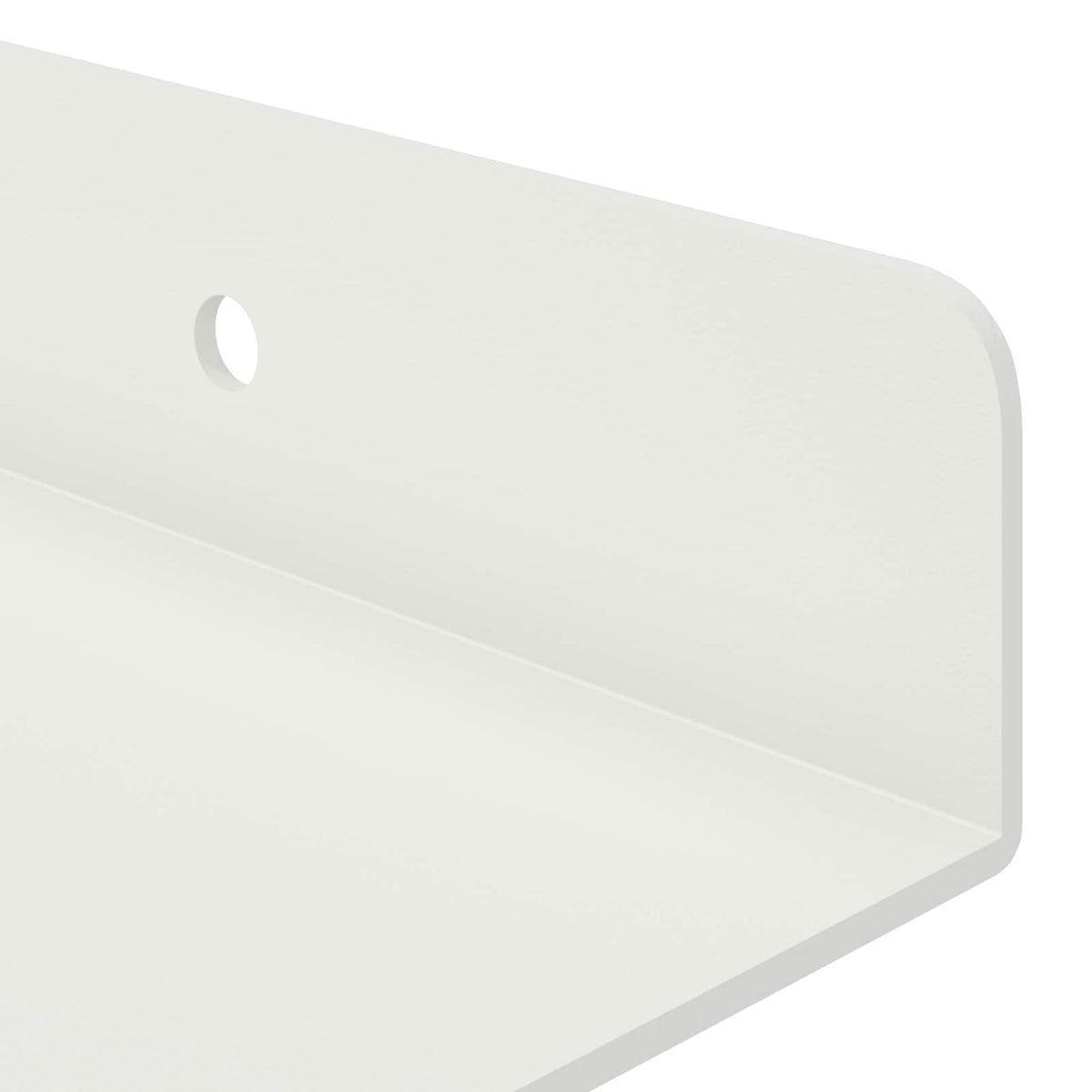 vidaXL Półka wisząca 2 szt. Biały 60 x 8,5 x 2,5 cm Stal