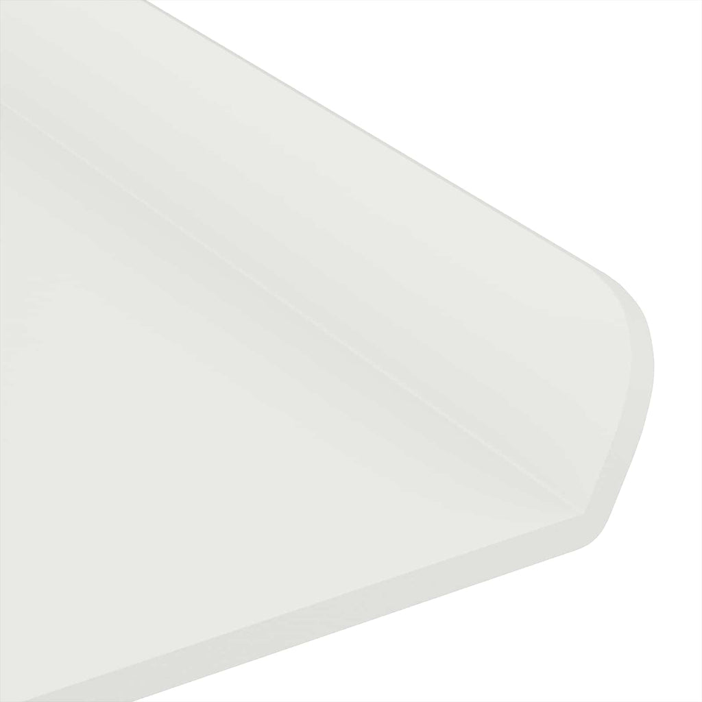 vidaXL Półka wisząca 2 szt. Biały 60 x 8,5 x 2,5 cm Stal
