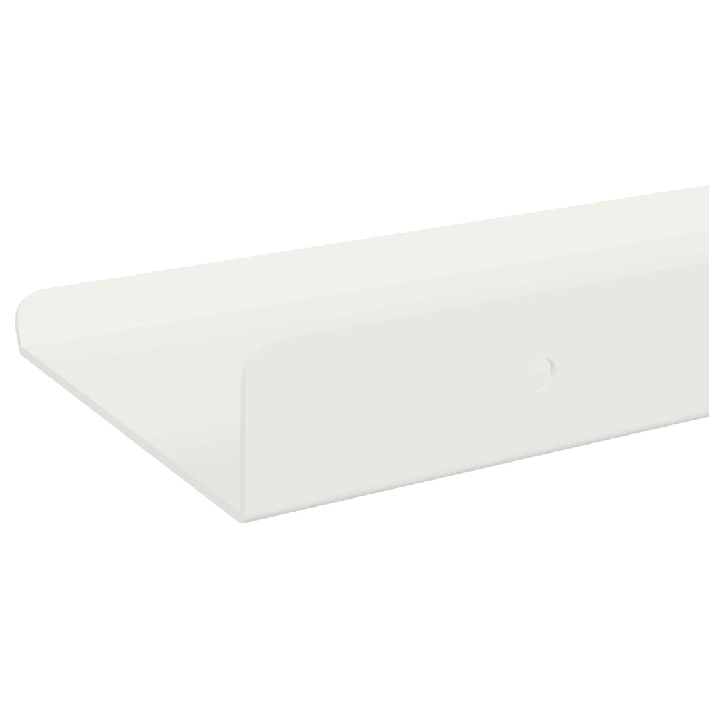 vidaXL Półka wisząca 2 szt. Biały 60 x 8,5 x 2,5 cm Stal
