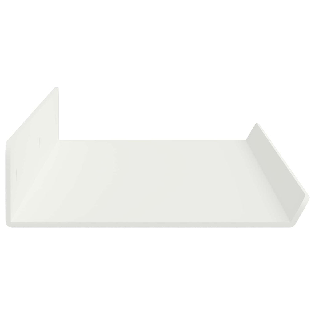 vidaXL Półka wisząca 2 szt. Biały 60 x 8,5 x 2,5 cm Stal