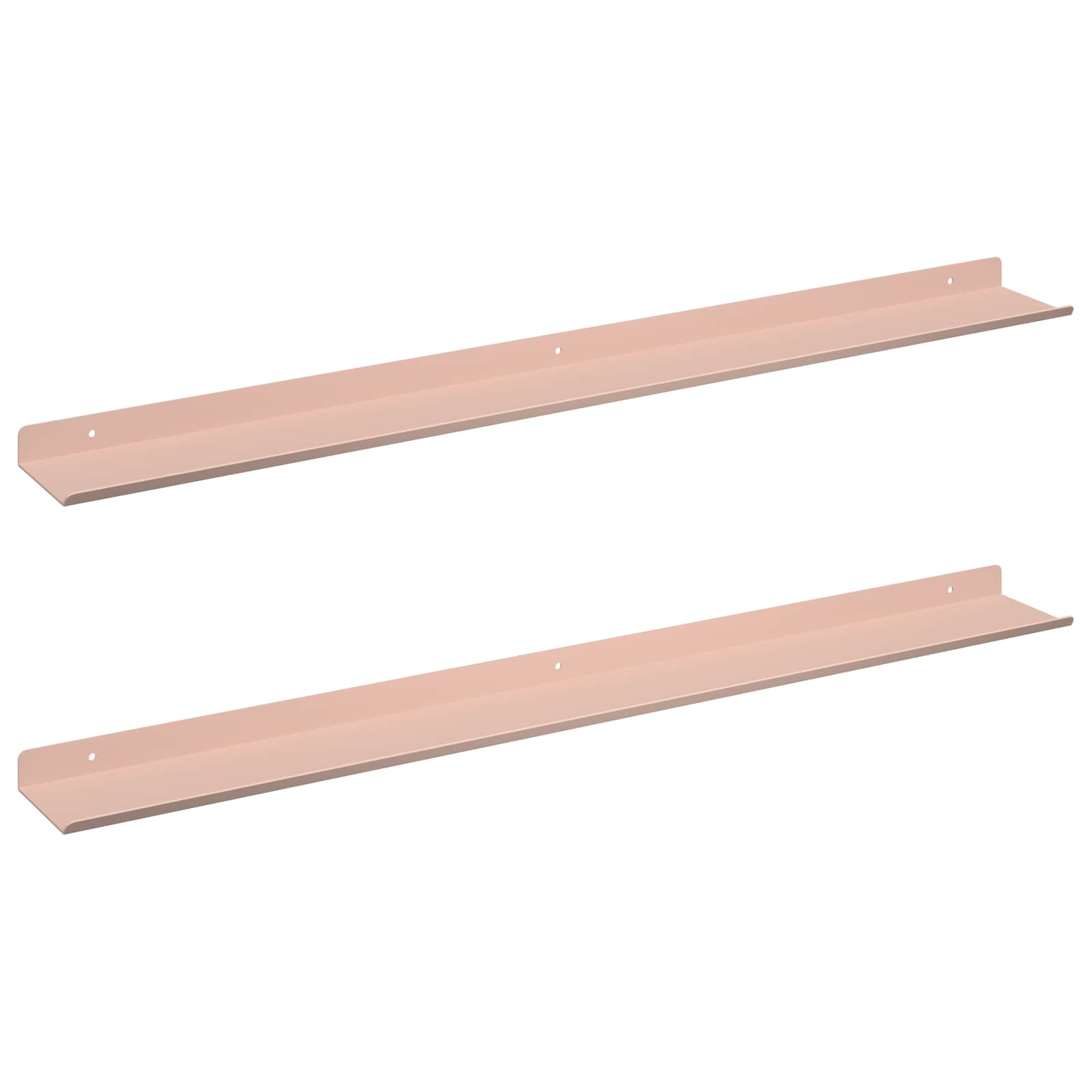 vidaXL Półka wisząca Do montażu na ścianie 2 pcs Różowy