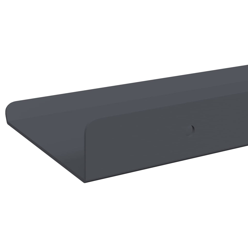 vidaXL Półka wisząca 2 szt. Antracyt 80 x 9 x 2,5 cm Stal