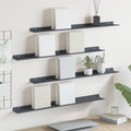 vidaXL Półka wisząca 4 pcs Antracyt 80 x 9 x 2,5 cm Stal