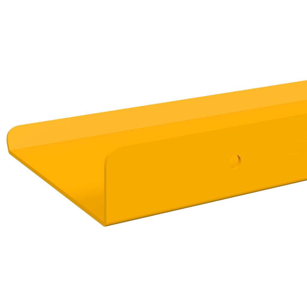 vidaXL Półka wisząca 2 pcs Musztardowy Żółty 80 x 9 x 2,5 cm Stal