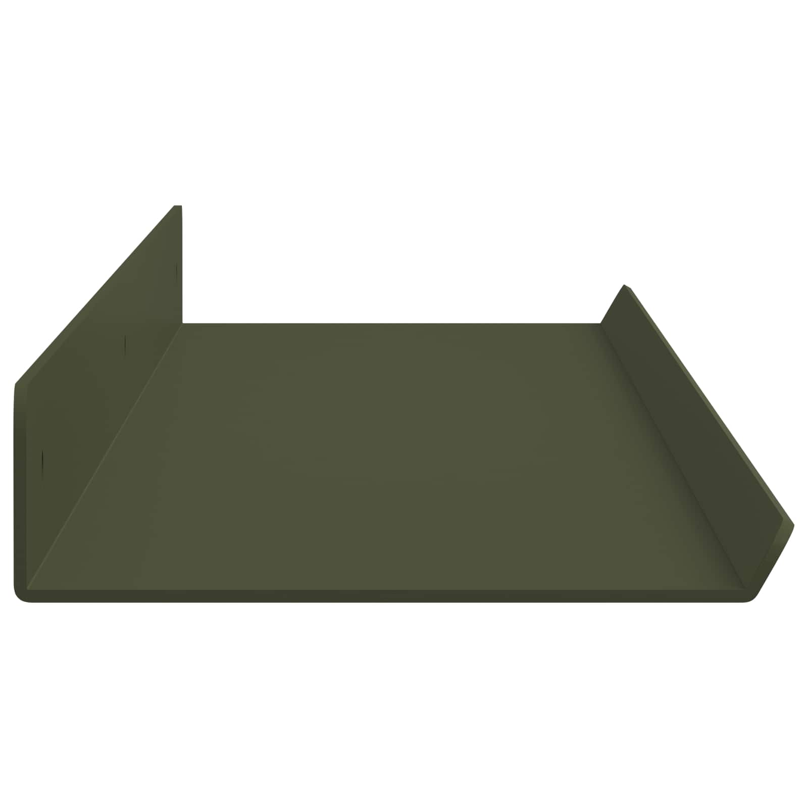 vidaXL Półka wisząca 4 pcs Zielony oliwkowy 80 x 9 x 2,5 cm Stal