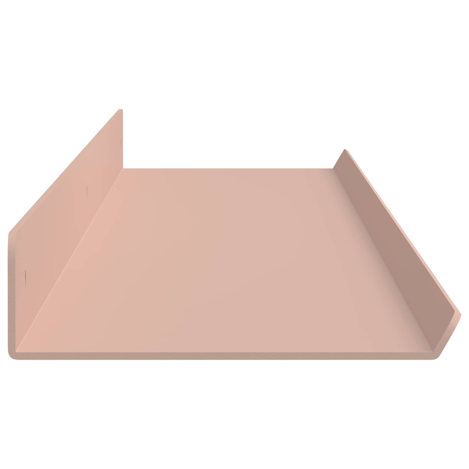 vidaXL Półka wisząca 2 pcs Różowy 100 x 9 x 2,5 cm Stal