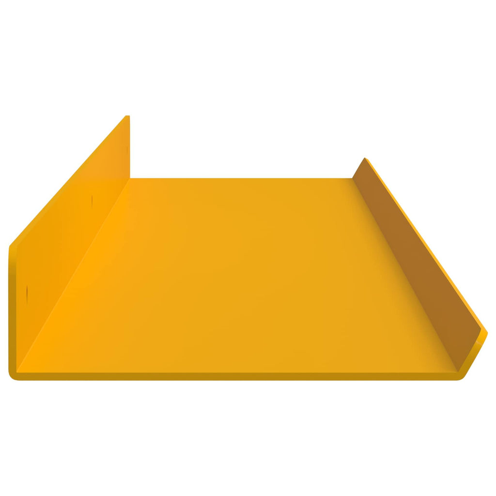 vidaXL Półka wisząca 4 pcs Musztardowy Żółty 100 x 9 x 2,5 cm Stal