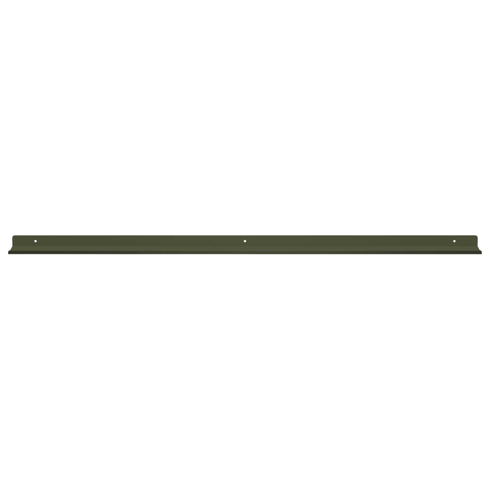 vidaXL Półka wisząca 2 pcs Zielony oliwkowy 100 x 9 x 2,5 cm Stal
