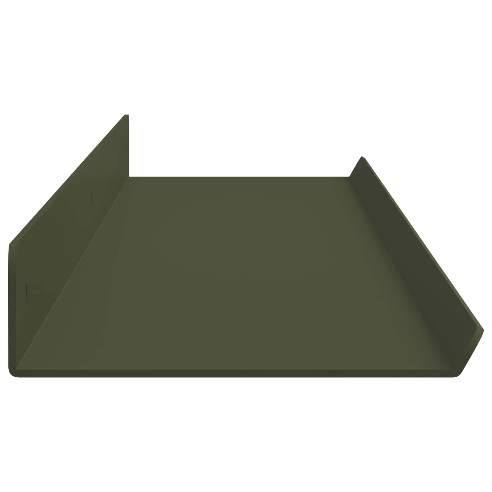 vidaXL Półka wisząca 2 pcs Zielony oliwkowy 100 x 9 x 2,5 cm Stal