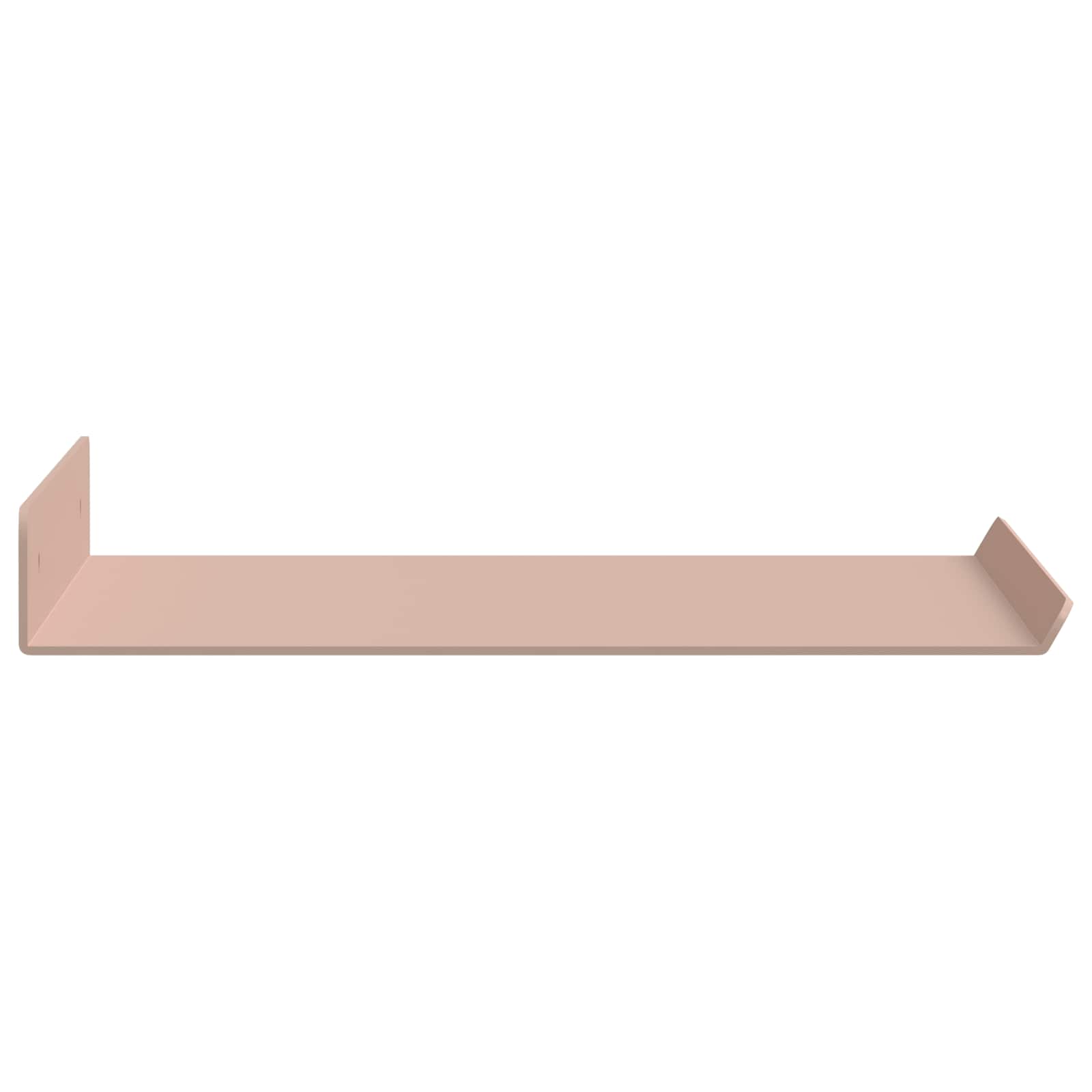 vidaXL Półka wisząca 2 pcs Różowy 30 x 18 x 2,5 cm Stal