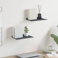 vidaXL Półka wisząca 2 pcs Antracyt 30 x 18 x 2,5 cm Stal