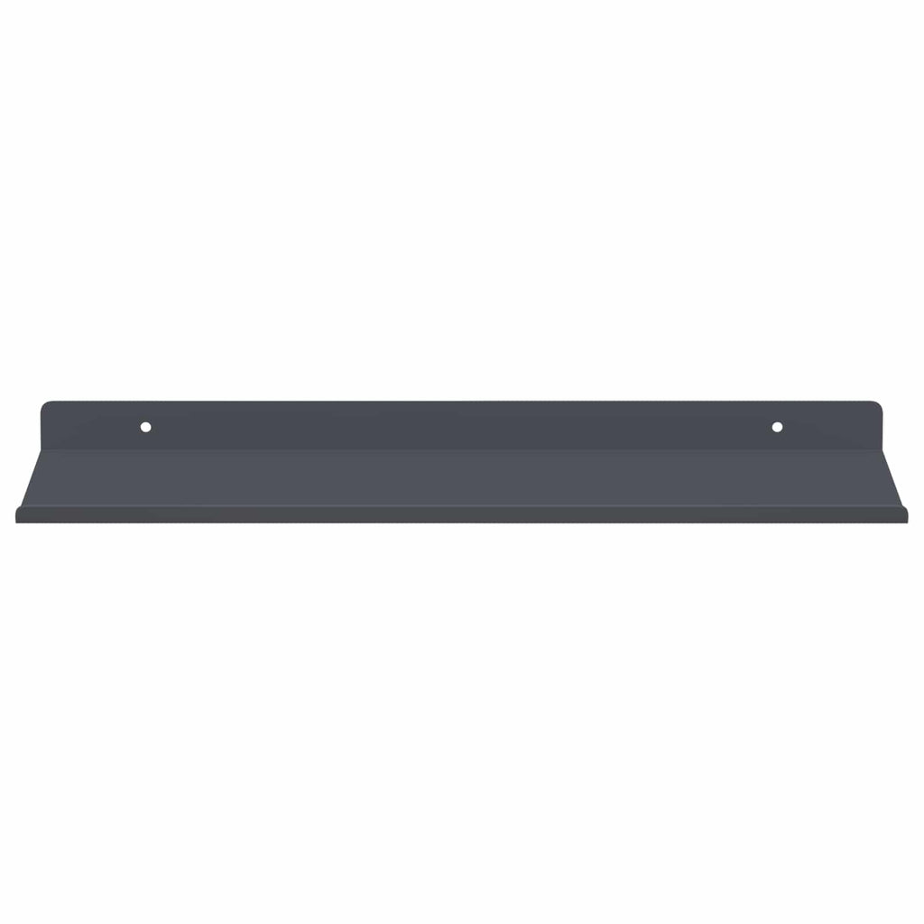 vidaXL Półka wisząca 2 pcs Antracyt 40 x 18 x 2,5 cm Stal