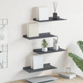 vidaXL Półka wisząca 4 pcs Antracyt 40 x 18 x 2,5 cm Stal