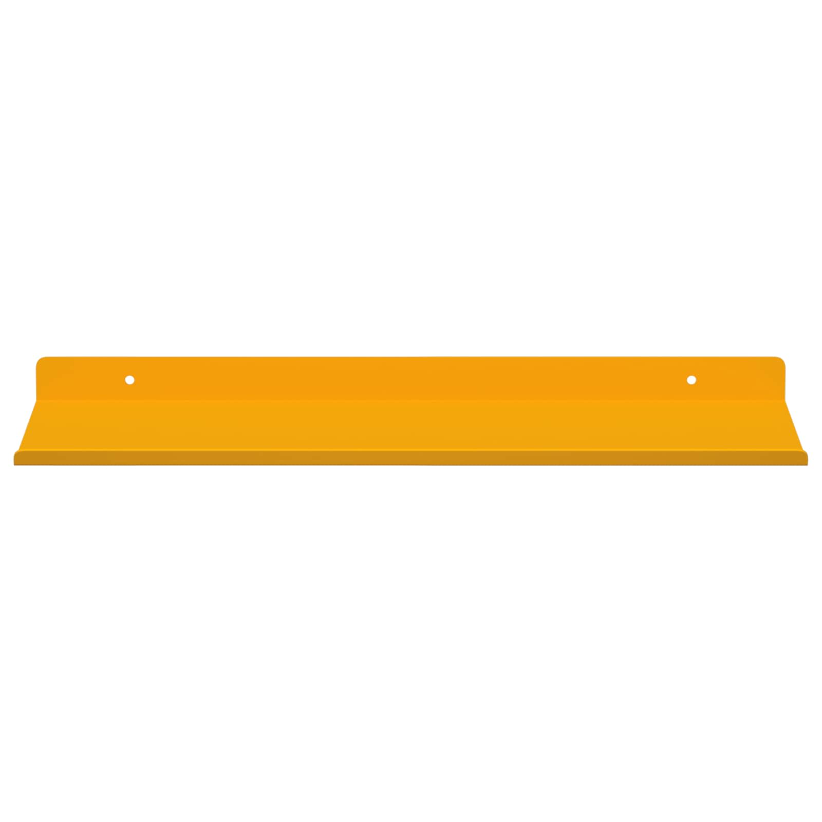 vidaXL Półka wisząca 2 pcs Musztardowy Żółty 40 x 18 x 2,5 cm Stal